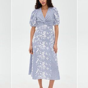 Shoshanna Dion Lace Midi Dress Sleeveless Cocktail Size 2